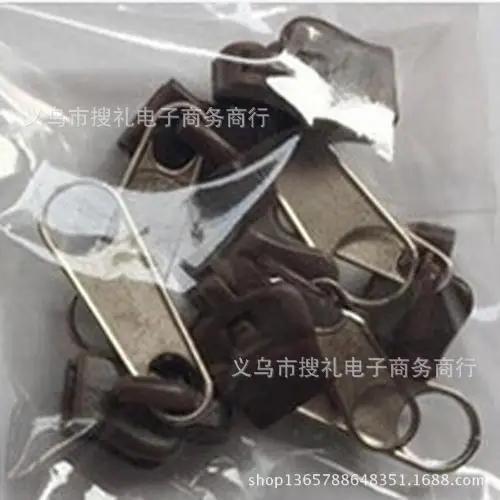 Черный 6 шт. мгновенной молнии универсальный мгновенный ремонтный комплект молнии сменный бегунок молнии зубцы спасения новый дизайн для DIY шитья