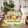 Crystal Velvet Rug Custom Name Text, Soft Non Slip Floor Mat Home DecorAnimal Crossing