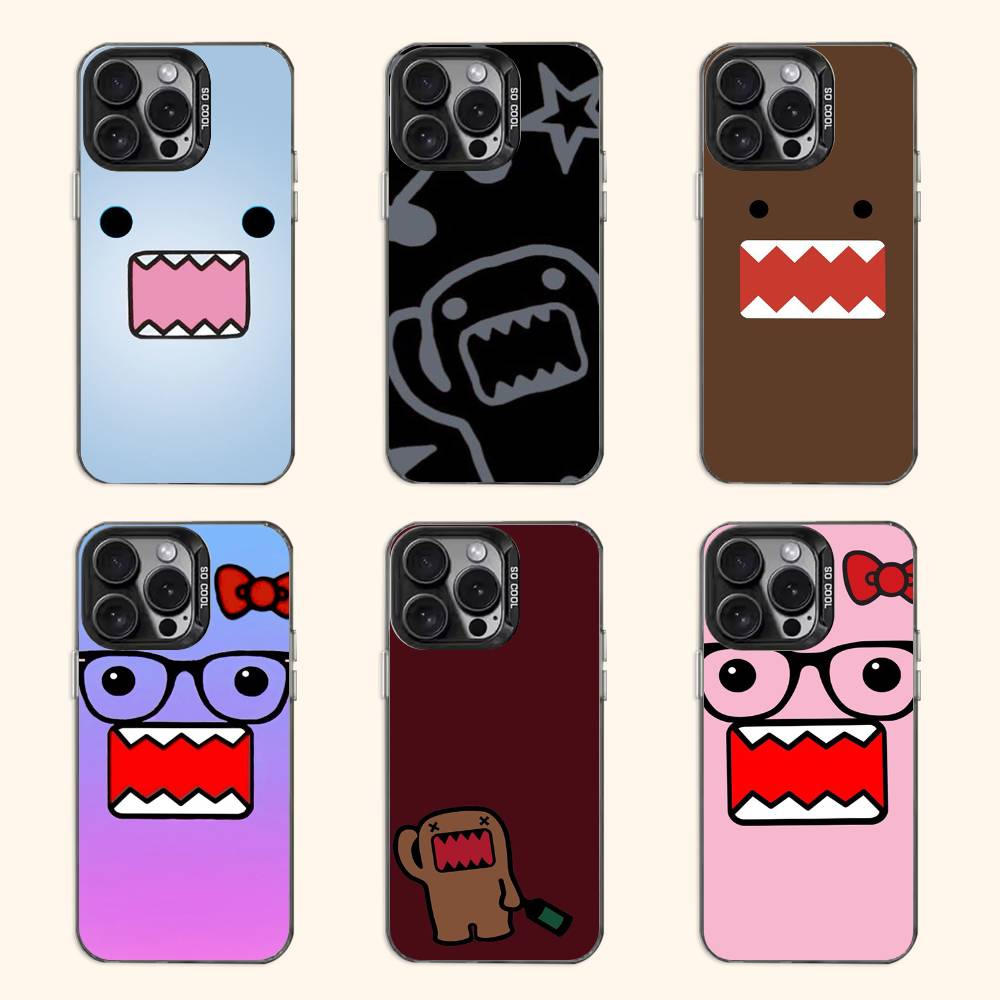 Cute D-Domo K-Kun Case for iPhone 11 12 13 14 15 16 17 Pro Max XS X XR Cover