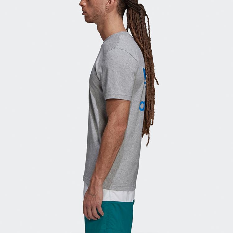 Adidas Футболка с коротким рукавом Originals X Noah Trefoil Collaboration, мужские топы, серая GE1262