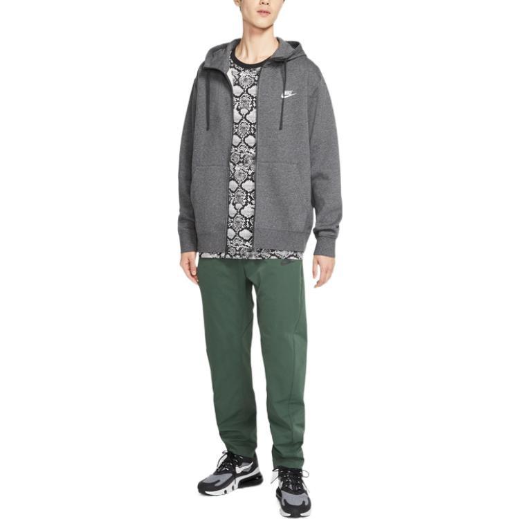 Nike Sportswear Club Fleece Full-Zip Hoodie 'Dark grey' Men's BV2646-071