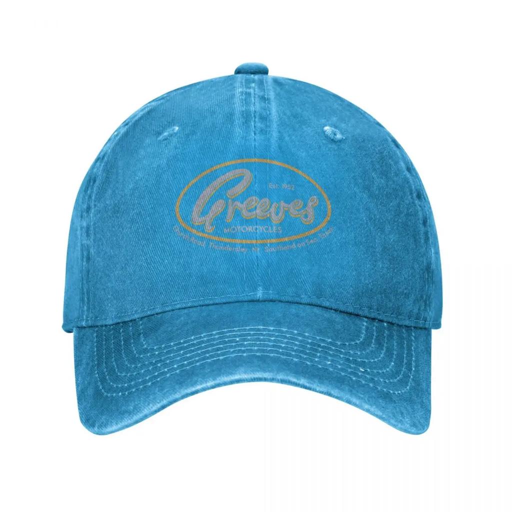 Greeves Motorcycles Baseball Cap hats for men Big Size Hat Military Tactical Cap fun hats Man Womens