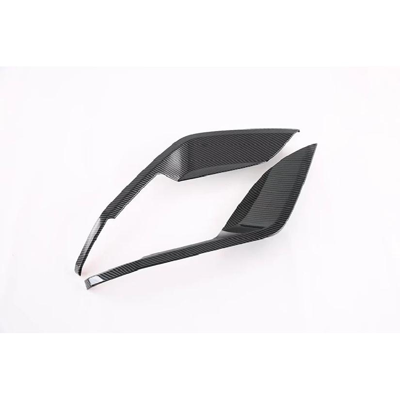 For BYD Dolphin Atto 2 EA1 Car Accessories Carbon Fiber Style After Fog Light Trim Bezel Wind Shape