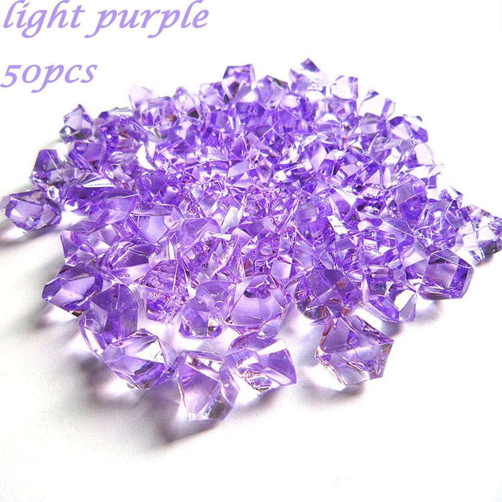 Fish Tank Decoration Crystal Ice Cubes DIY Craft Cobblestones Pebbles Artificial Stones Vase Filler