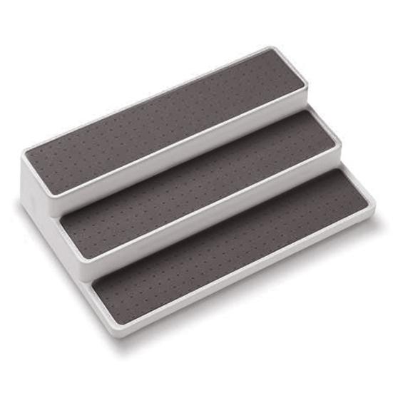 Home Kitchen 3-tier Spice Salt Sugar Rack Step Shelf Cabinet Bottle Organizer