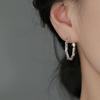 Женские серьги-гвоздики из стерлингового серебра 925 пробы с витым дизайном 2025 года – Легкая роскошь, серьги с ощущением высокого качества