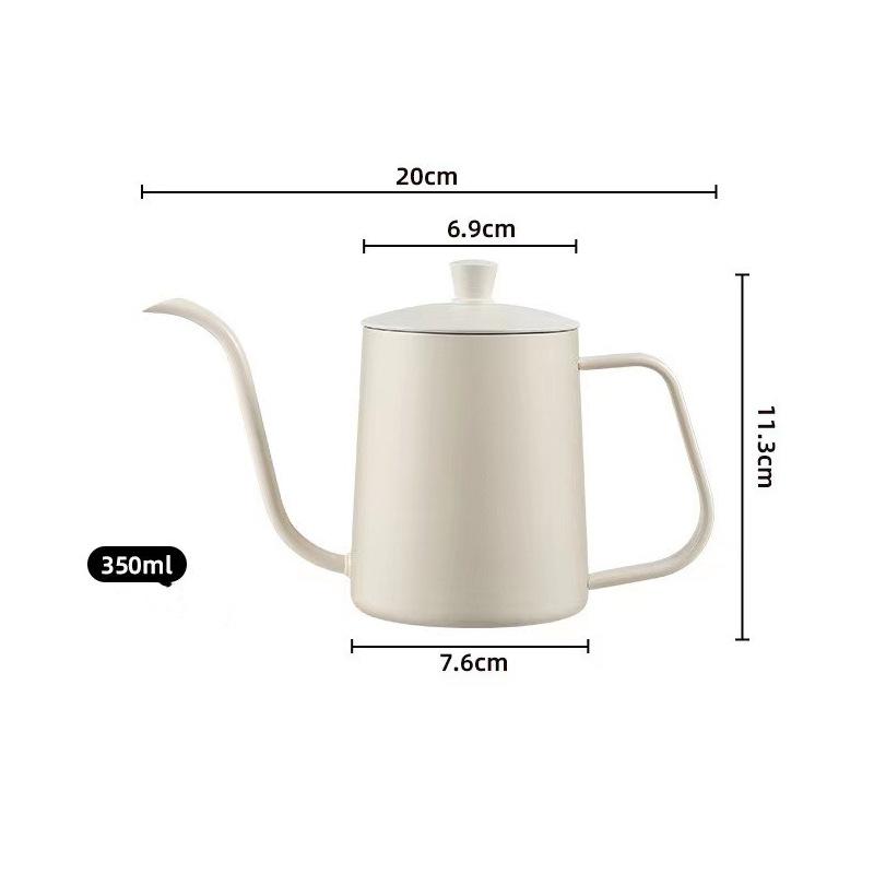 350 мл нержавеющая сталь ручной заварочный чайник кофейник, подвесной ухо ручной заварочный чайник, капельный тонкий носик длинный носик чайник, кофейная утварь