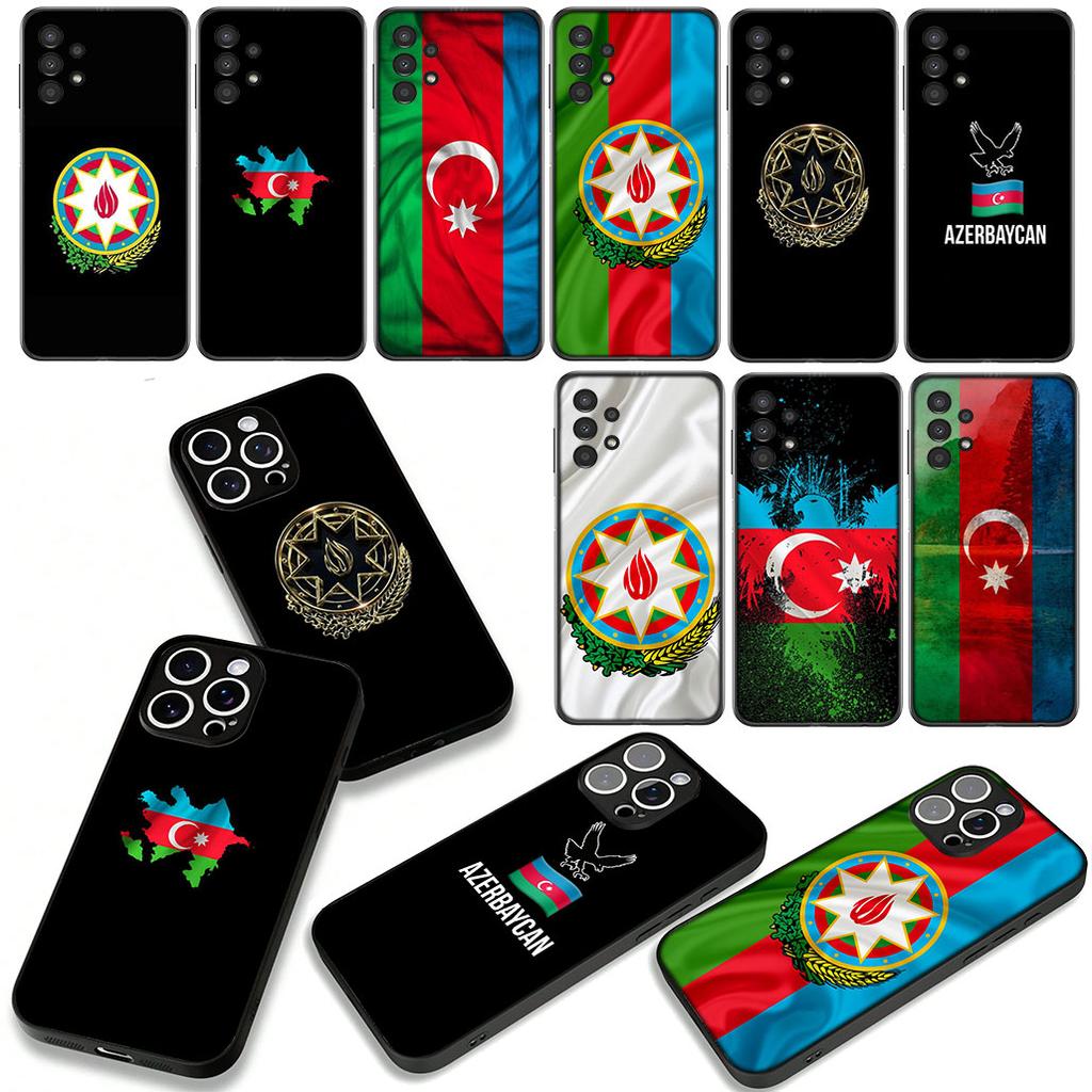 Чехол для телефона Азербайджан Бута Флаг для Samsung Galaxy S25 S23 S22 S24 FE Ultra Plus A56 A05 A06 A15 A16 A57 S7 Edge