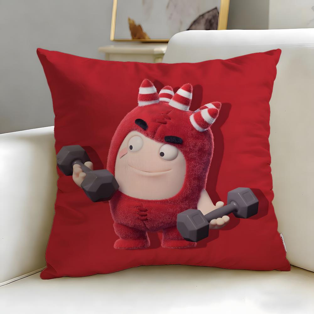 Популярный мультфильм Oddbods Наволочка Мягкая и Легко стирающаяся – Универсальная для Дивана, Кровати, Путешествий и Офиса