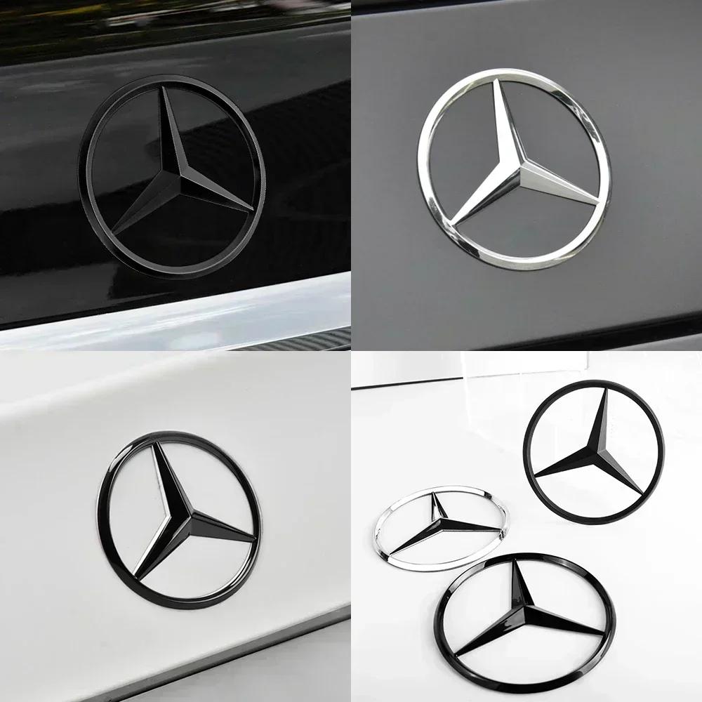 Mercedes Logo Badges Cover Decal 3D ABS Car Rear Trunk Emblem Sticker For Mercedes Benz W177 A-class Domestic sedan A1778170100 XN5