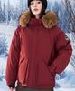 Women's Autumn and Winter Coat Hooded Fur Collar Thickened Loose Windproof Short Women's Jacket
