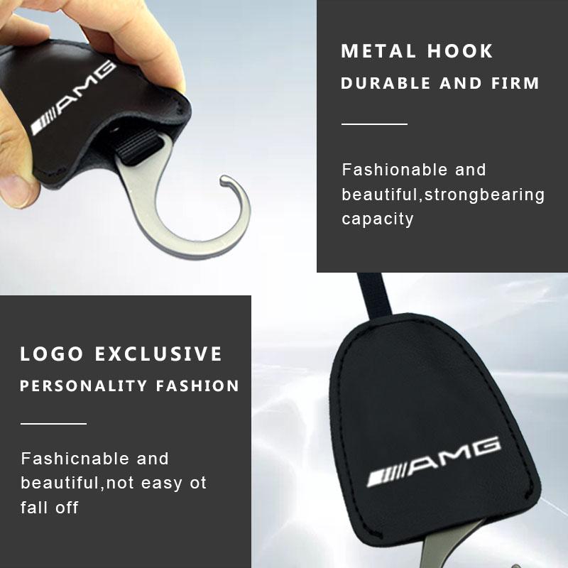 Portable Multifunction Car Seat Headrest Hook Multi-Function For Mercedes benz AMG B-Class W245 W246 W247