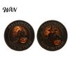 Halloween Commemorative Coin Challenge Scarecrow Pumpkin Reaper Edition Metal Trick (Skull Side) Design or Treat (Pumpkin Double Sided Collectible for