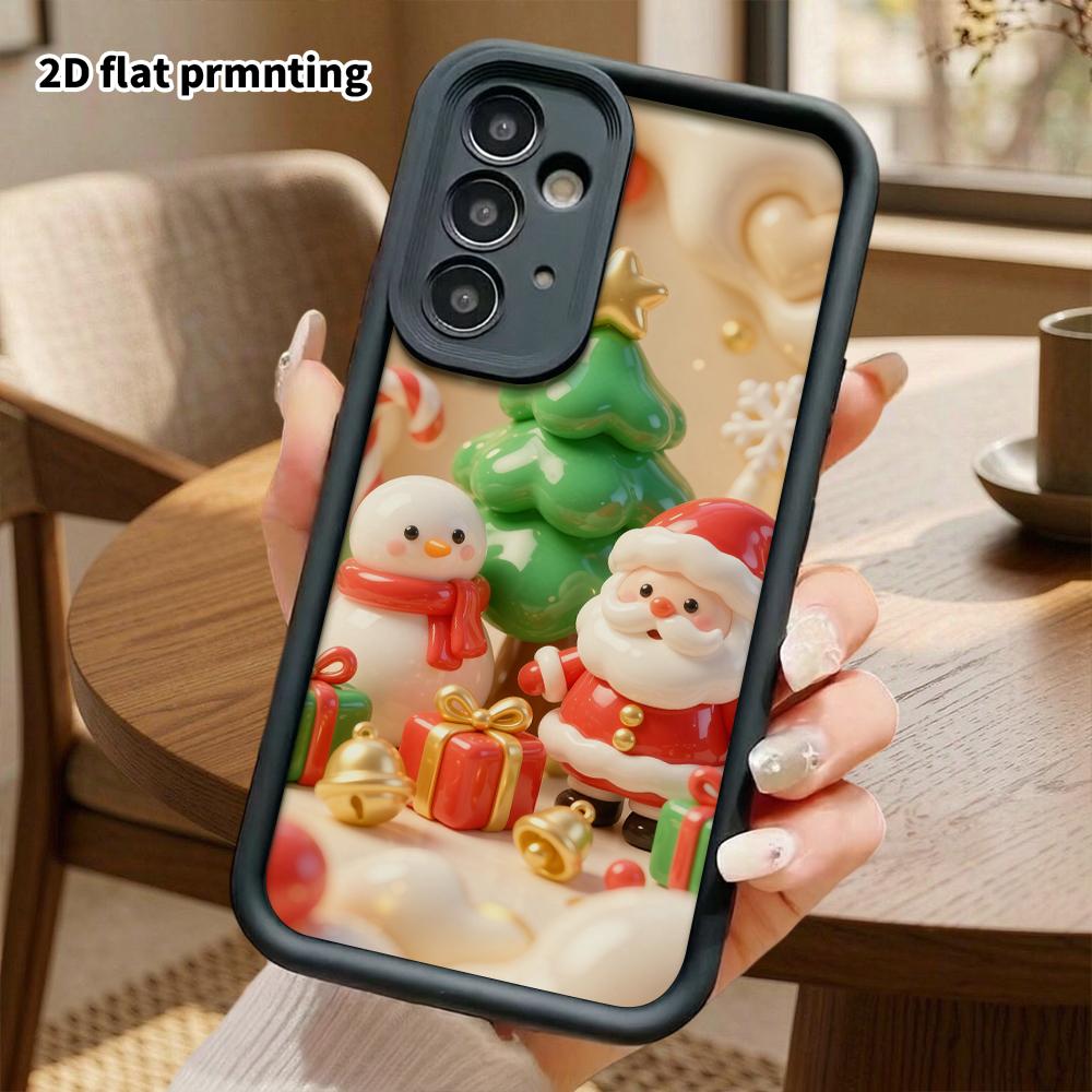 Phone case: 2D flat, suitable for Samsung Galaxy A34 A35 M05 M06 S20 S22 S21 FE Plus 5G protective case, cozy and comforting, perfect Christmas and Ha