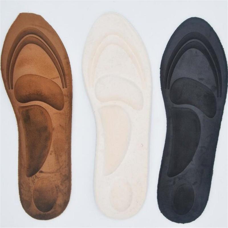 4D замшевые ортопедические стельки унисекс из пены с эффектом памяти