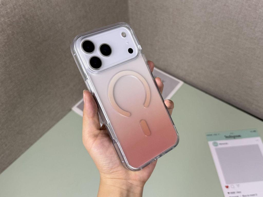 Иридиевый чехол с дофаминовым градиентом для iPhone 17 Pro Max/16 Модный защитный чехол