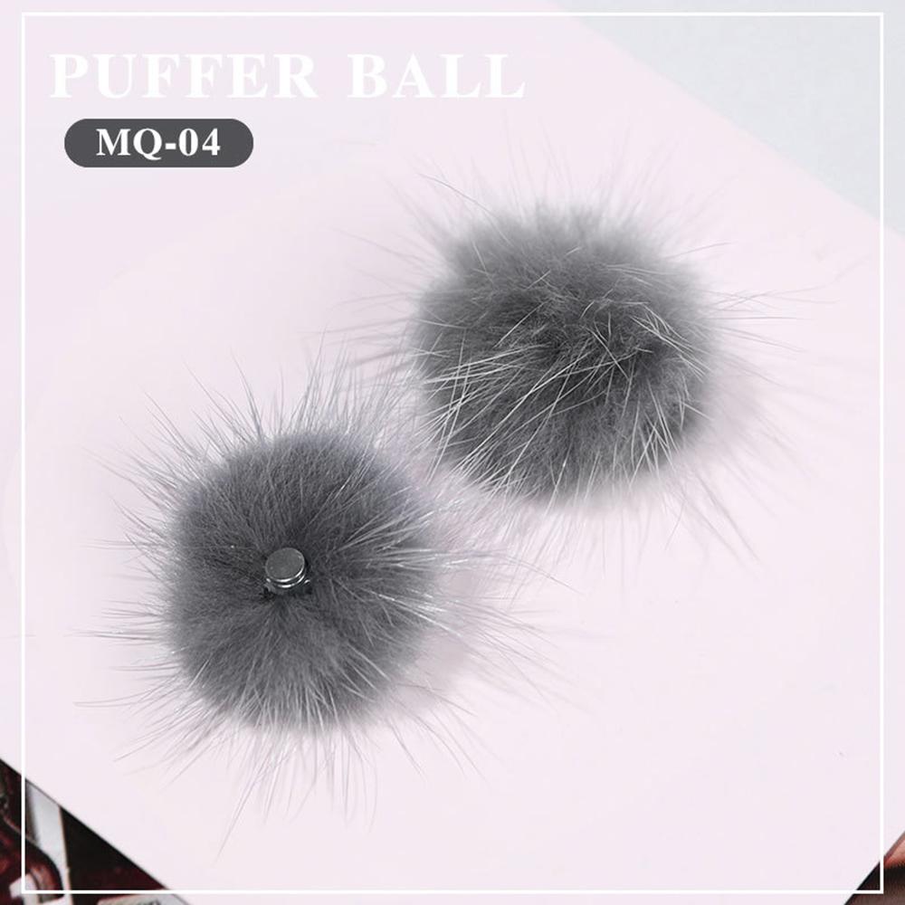 1 шт. Горячий съемный милый 3D съемный помпон для ногтей пушистый плюшевый шарик мягкий помпон