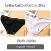 FINETOO New M-2XL Women Underpants Custom Letter Panties Breathable Cotton Underwear Ladies Briefs Casual Panty Female Lingerie