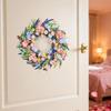 Spring Summer Wreath Front Door Artificial Floral Outside 18in Colorful Flowers for Year