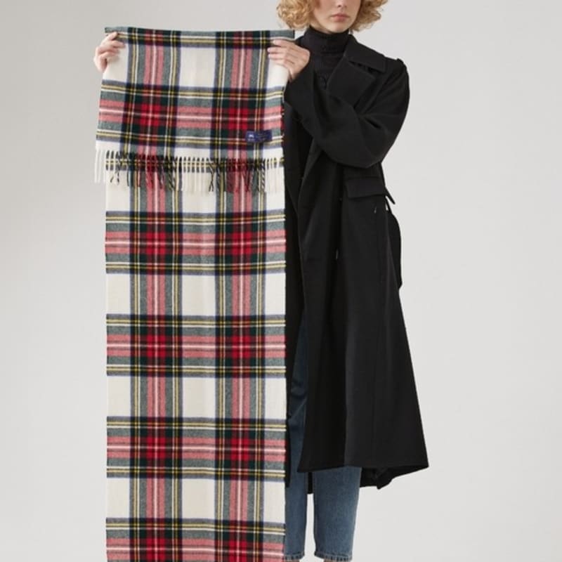 ABRAHAM MOON Шаль-шарф из мериносовой шерсти 50 см - Dress Stuart