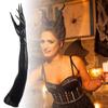 Стильные длинные перчатки из эмалевой кожи для женщин, для вечеринок, Хэллоуина, костюма ведьмы, для вечерних гала-приемов и маскарадов