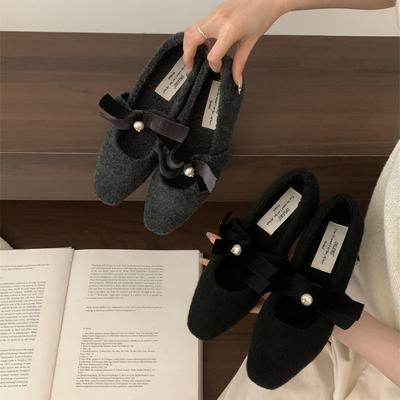 Французские маленькие ароматные туфли Мэри Джейн на плоской подошве, черные туфли, осенне-зимние ретро туфли на поздний вечерний ветер, одинарные туфли, женская обувь на мягкой подошве