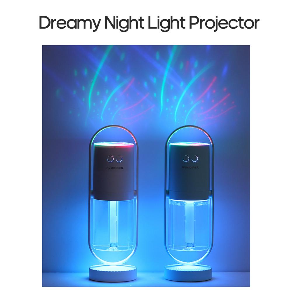 200 мл роторный увлажнитель воздуха с нано-тонким туманом, бесшумное увлажнение, свежий воздух, влажная кожа, красочная ночь