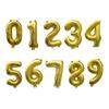 Алюминиевая пленка фольгированный воздушный шар с цифрами Широкое применение Безопасные и прочные цифры 0-9 фольгированные шары