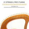 Струны для 21-струнной лиры Ahvqevn, Струны для лиры, Аксессуары для маленькой арфы, Струны для 21-струнной лиры для музыкальных инструментов