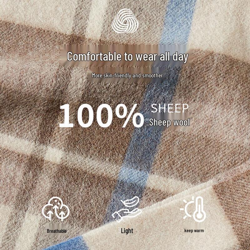 Hengyuanxiang Long Wool Scarf