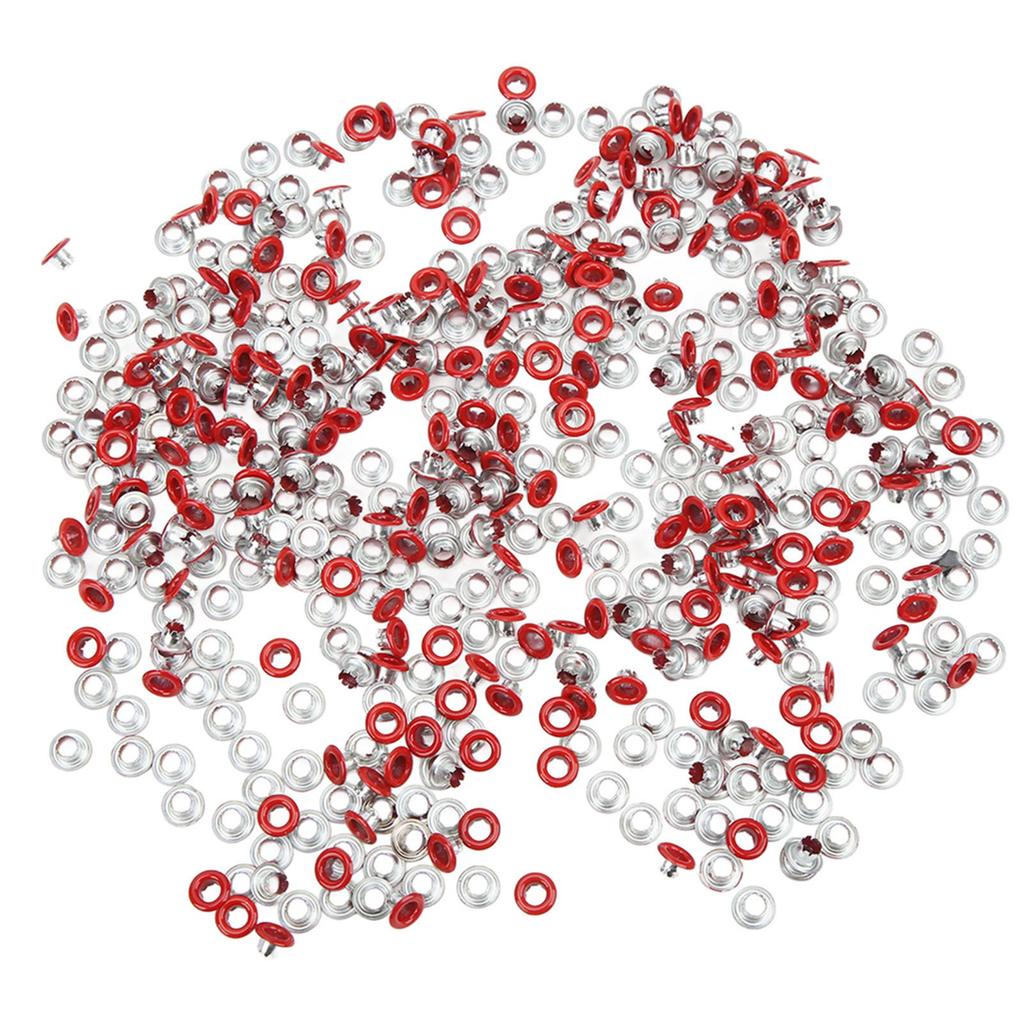 500Pcs Eyelet Grommet Color Round Edge Fine Workmanship Good Toughness Metal Eyelets for Shoes