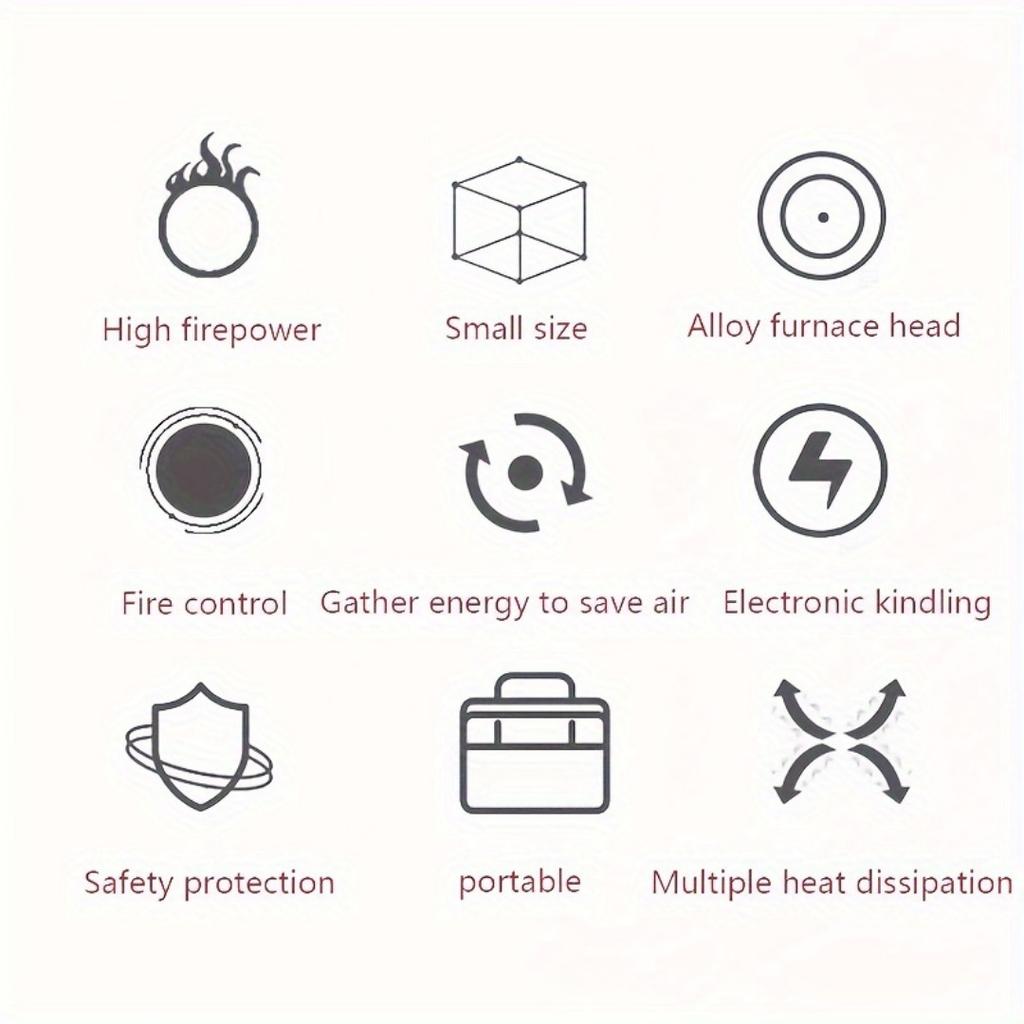 1pc Mini Portable Gas Stove, Barbecue Stove For Outdoor Camping Picnic