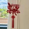 Wedding Tassel Tiebacks for Curtains - Bride & Groom Room Décor Set