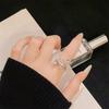 Elegant Three-Dimensional Butterfly Exquisite Open Ring Fashionable Personality Niche Design Light Luxury Retro Ring Woman