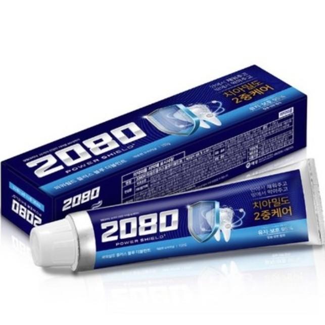 2080 Зубная паста Power Shield Синяя двойная мята 150г, 6 шт. корейская зубная паста