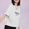 Li Ning X Disney Collaboration Sports Lifestyle Series с принтом Микки Мауса, свитер с круглым вырезом и коротким рукавом, женские топы, белый цвет AHSS876-1