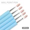 5Pcs/Set Silicone Clay Sculpting Nail Art Silicone Pen Dual Head Embossing Brush UV Gel Dotting Painting Pen Nail Drawing Tools