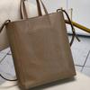 [Pre-Owned] Cabas Brand Micro Logo Adjustable Shoulder Strap Grain Leather Crossbody Tote Bag - Very Good #19TNKDA