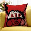 DDelta Sigma Theta World Various Sizes Square Pillow Case For Car Home Bedchamber Decor