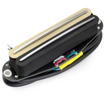 Musiclily Pro Керамический хамбакер Super для Strat Электрогитары Зебра Хромированные рельсы ST-DPHC Звукосниматель одинарного размера, 13,2K Дисторшн, Гитары, Корпус,