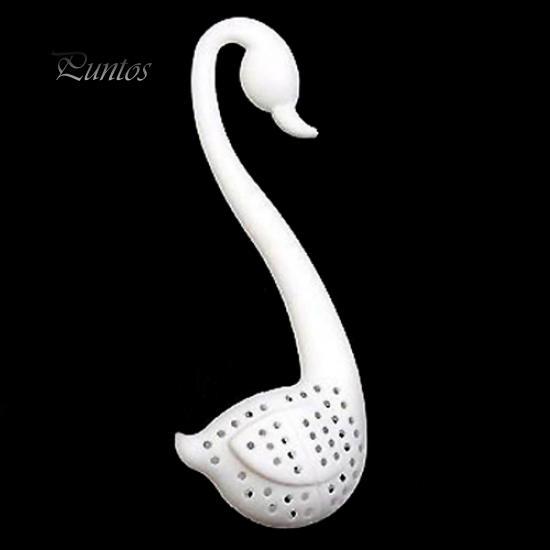 1Pc Loose Tea Infuser Strainer Swan Herbal Spice Filter Diffuser