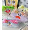 New Kawaii Big Capacity Layered Pencil Bag Cartoon Big Mouth Pens Storage Case School Stationery