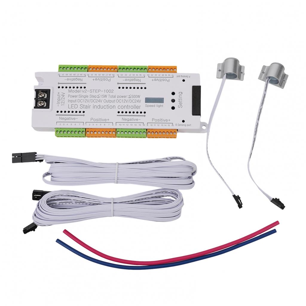 32 Channel Stair Light Controller Kit With Motion Sensor Control For LEDs