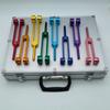 Aluminum Alloy Tuning Forks Medical Eight Colored Set Healing Tuning Fork Diapason Therapy Musical Instruments Yoga Meditation Accessory