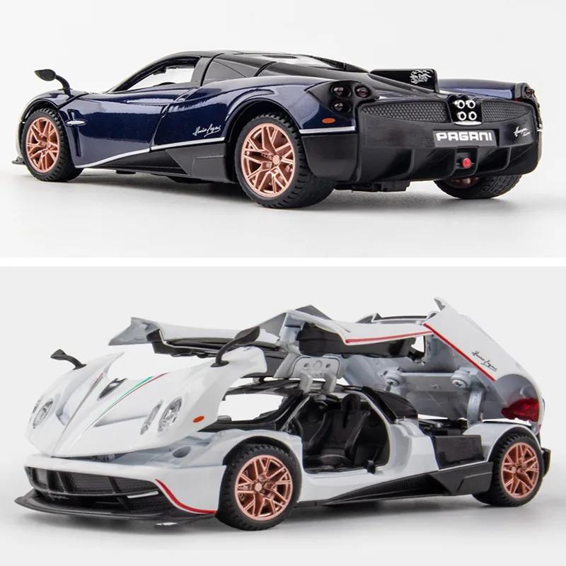1/32 Huayra Dinastia Суперкар Металлический Литой Модель Автомобиля Звук и Свет Высокая Симуляция Модель Подарок Игрушка