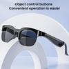 BT Smart Audio Glasses Real-Time 150+ Language Translation Bone-Conduction Music Glasses Built-in Speakers Voice Control