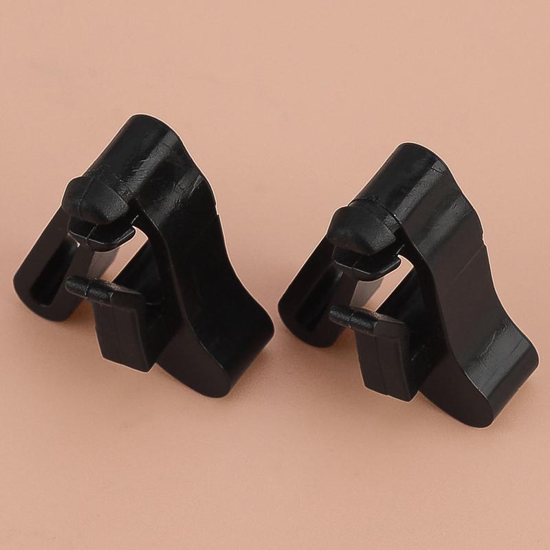 BPX700010 2Pcs Gas Fuel Door Latch Clip Black Plastic Fit for Land Rover Discovery Series II 1998 1999 2000 2001 2002 2003 2004
