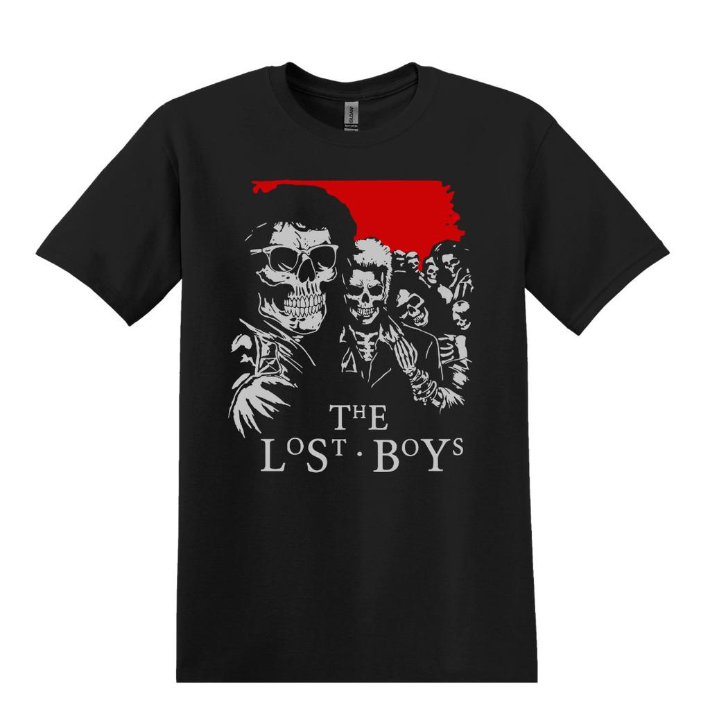 The Lost Boys Skull Movie Horror T-Shirt Black S-3XL