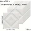Ultra Thick 0.315in 15/20pcs 3D Wall Tiles Waterproof Moisture-Proof Ceiling Stickers Strong Adhesive Easy To Peel Off