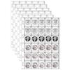 10PCS Creative Coin Collection Supplies Pages for Collectors 30-Gird Clear Coin Holder Protectors Binder Pages for Stamp Currency